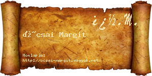 Ócsai Margit névjegykártya
